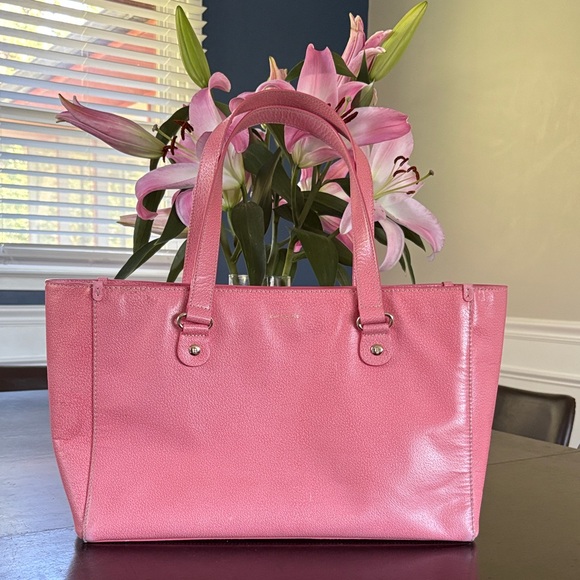 KATE SPADE - ♠️ Vintage Pink Leather Tote Bag in EUC - Picture 1 of 11